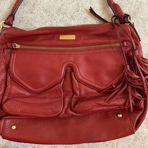 Over the shoulder Red purse